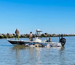 Back Water and Coastal Fishing with Captain Andre Boudreaux- 25 ft. Black Jack Bay Boat w/ 350 H.P. VRod.