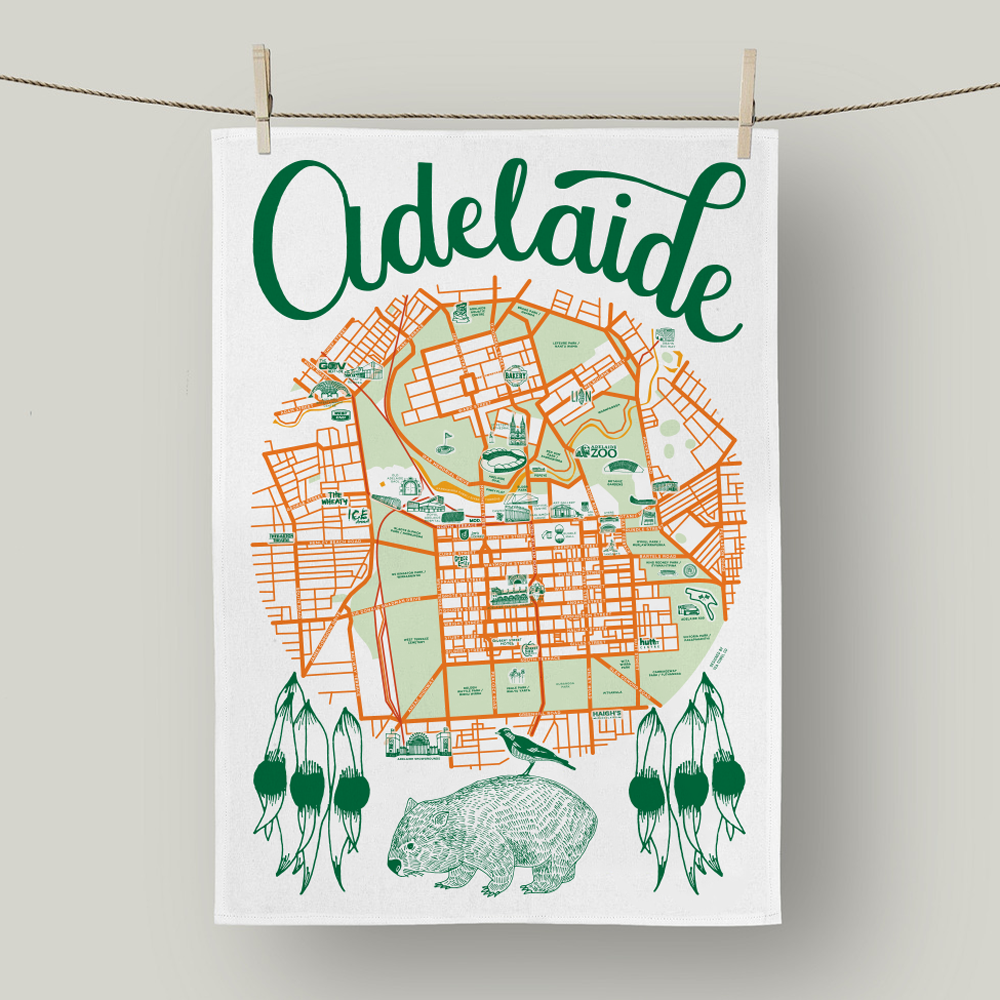 Adelaide Linen Tea Towel