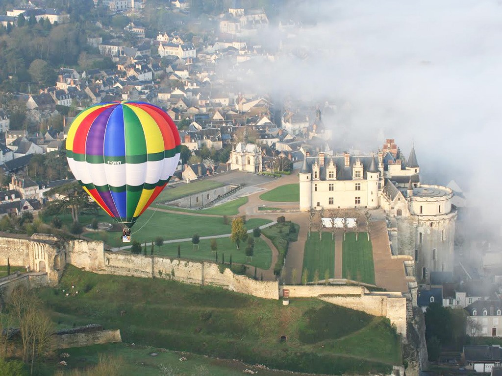 Hot Air Balloon in the Loire Valley from Amboise