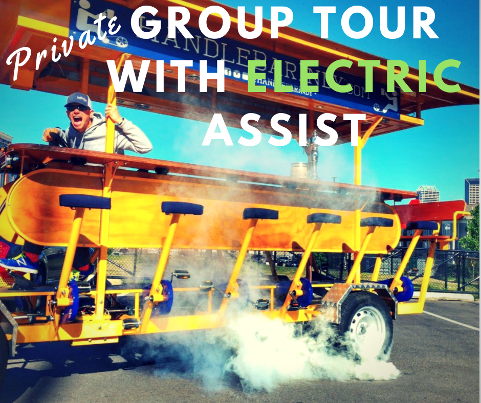 Party Bike Tour - 10 person Electric Assist Private Group Tour (max 10 riders)