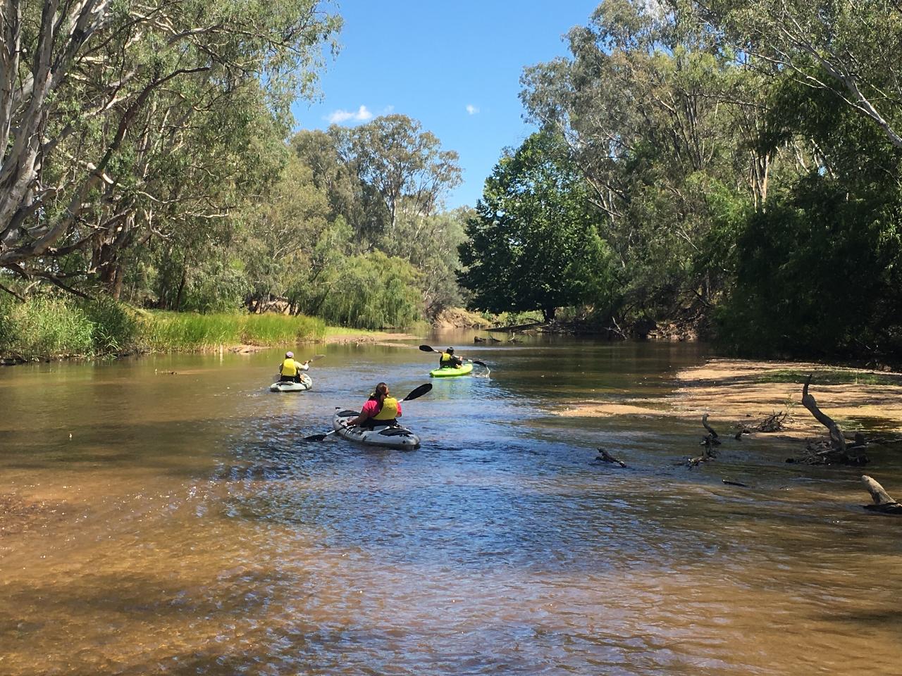 Kayak canoe camping overnight river high country Bright Beechworth and