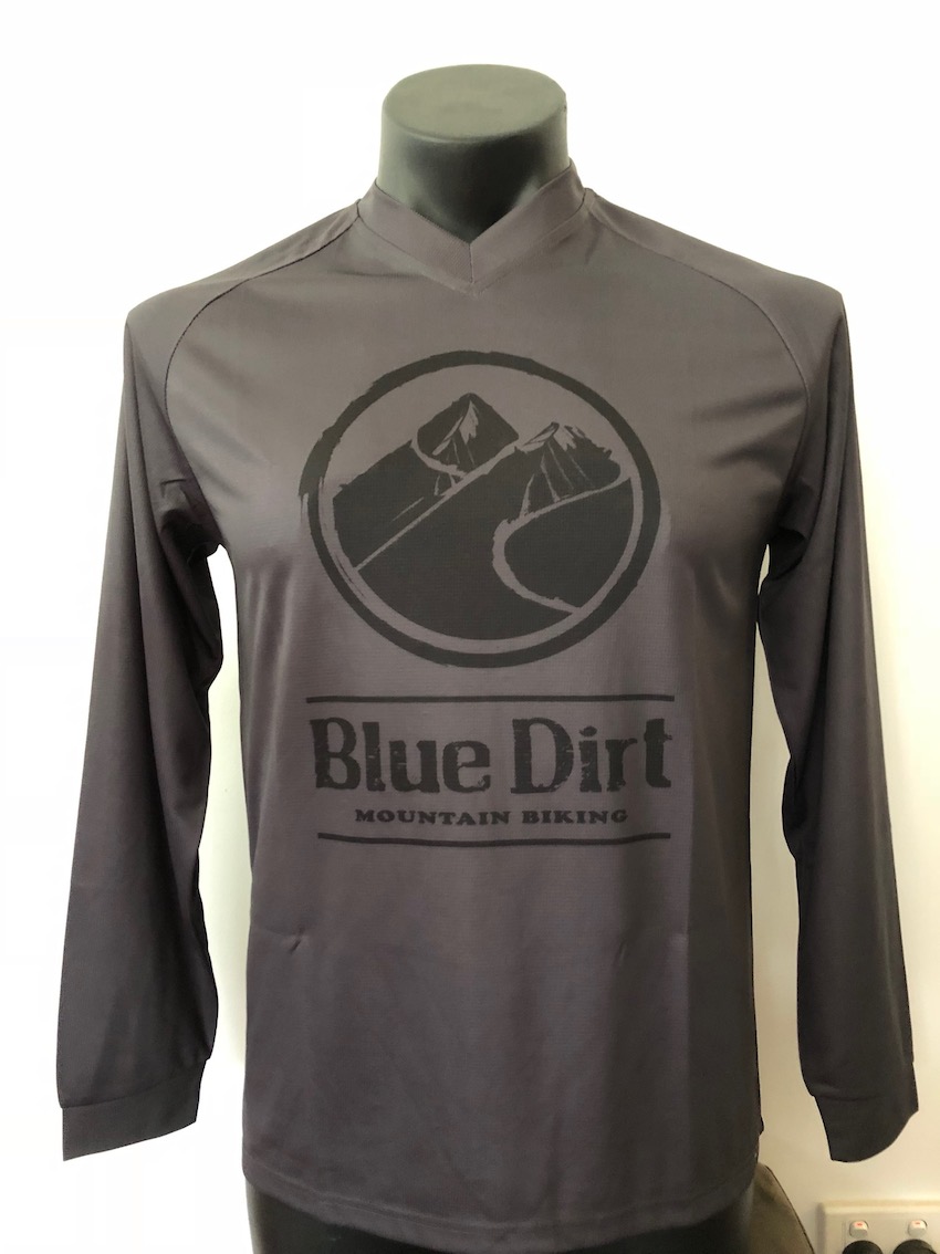 Blue Dirt Long Sleeve Jersey - Charcoal/Black