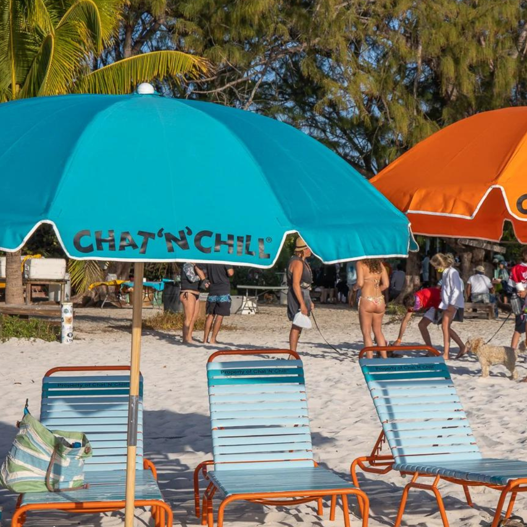Umbrella Rental at Chat 'N' Chill Beach