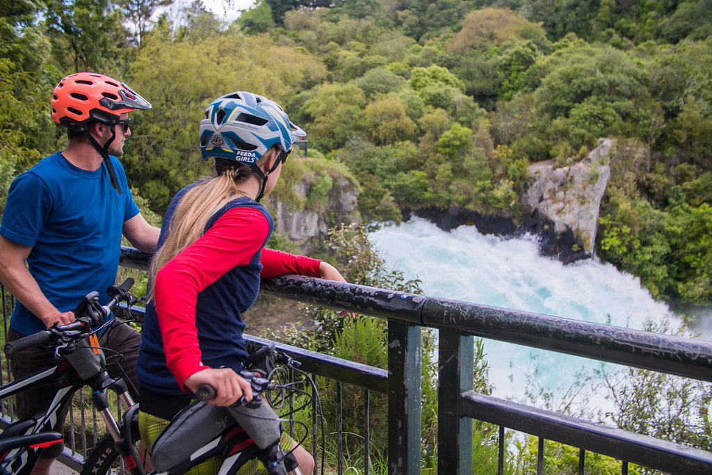 Huka Falls Geothermal river trail 17km self guided E Bike tour