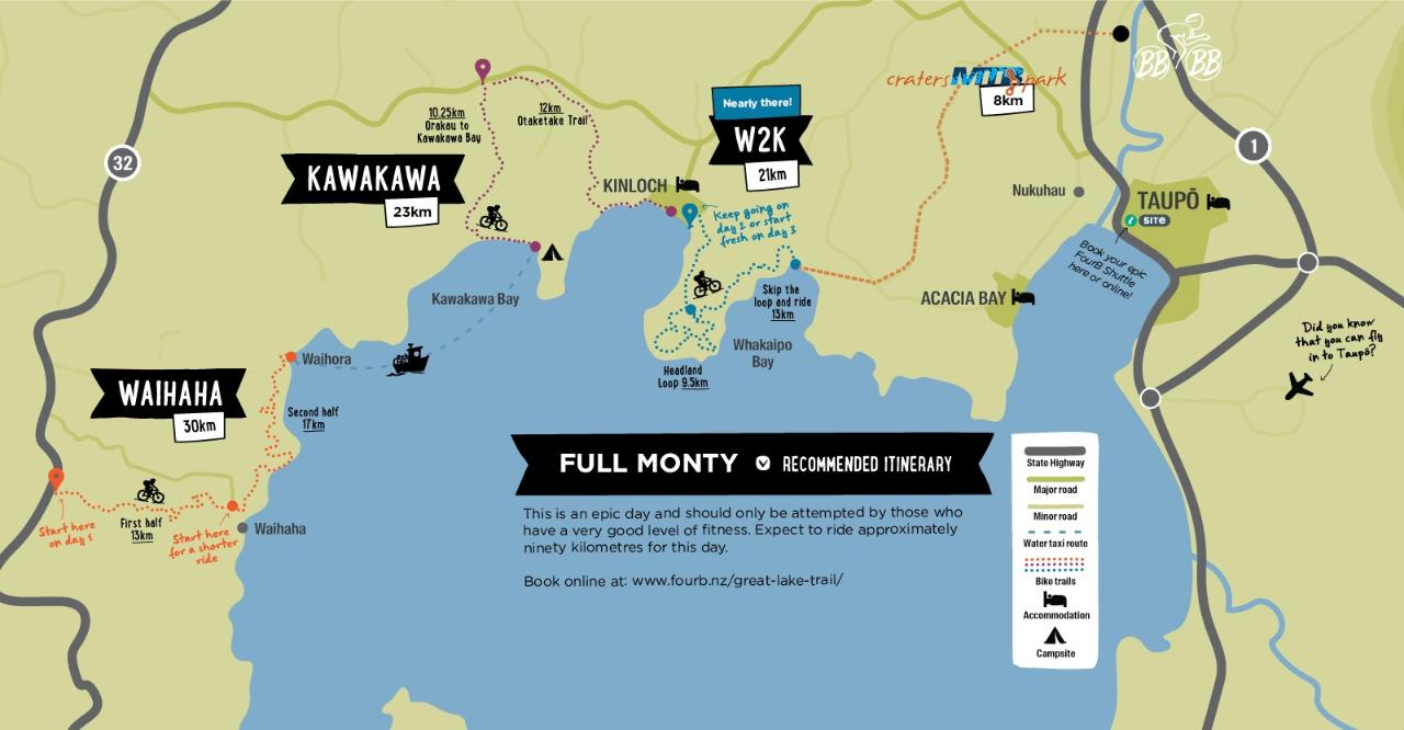 Taupo MTB Club - Great Lake Trail Full Monty Epic 60km ride (optional 8.3km Headland loop))