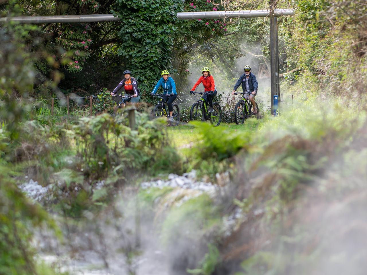 Huka River Trail Guided geothermal E-bike Tour 