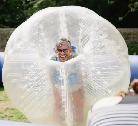 Body Zorbing at Ripley Castle