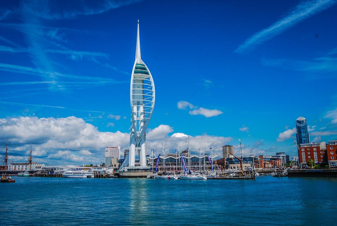 Portsmouth  - Gunwharf Quays & Dockyard - Tue 26th July 2022