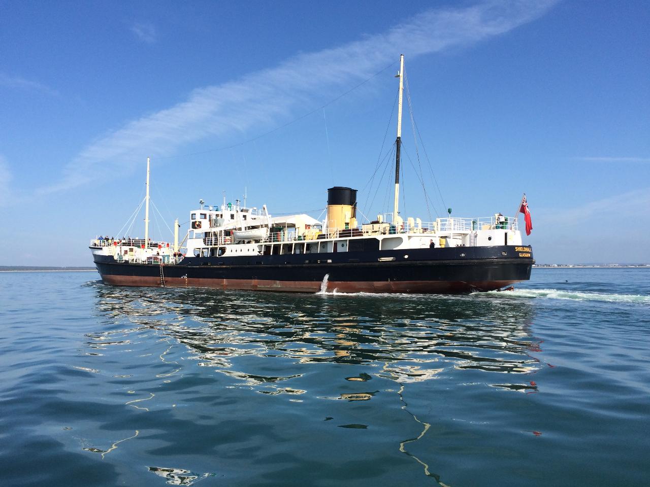 SS Shieldhall - Steam to the Solent and see cruise ships depart - Southampton - Sat 13th July 2024