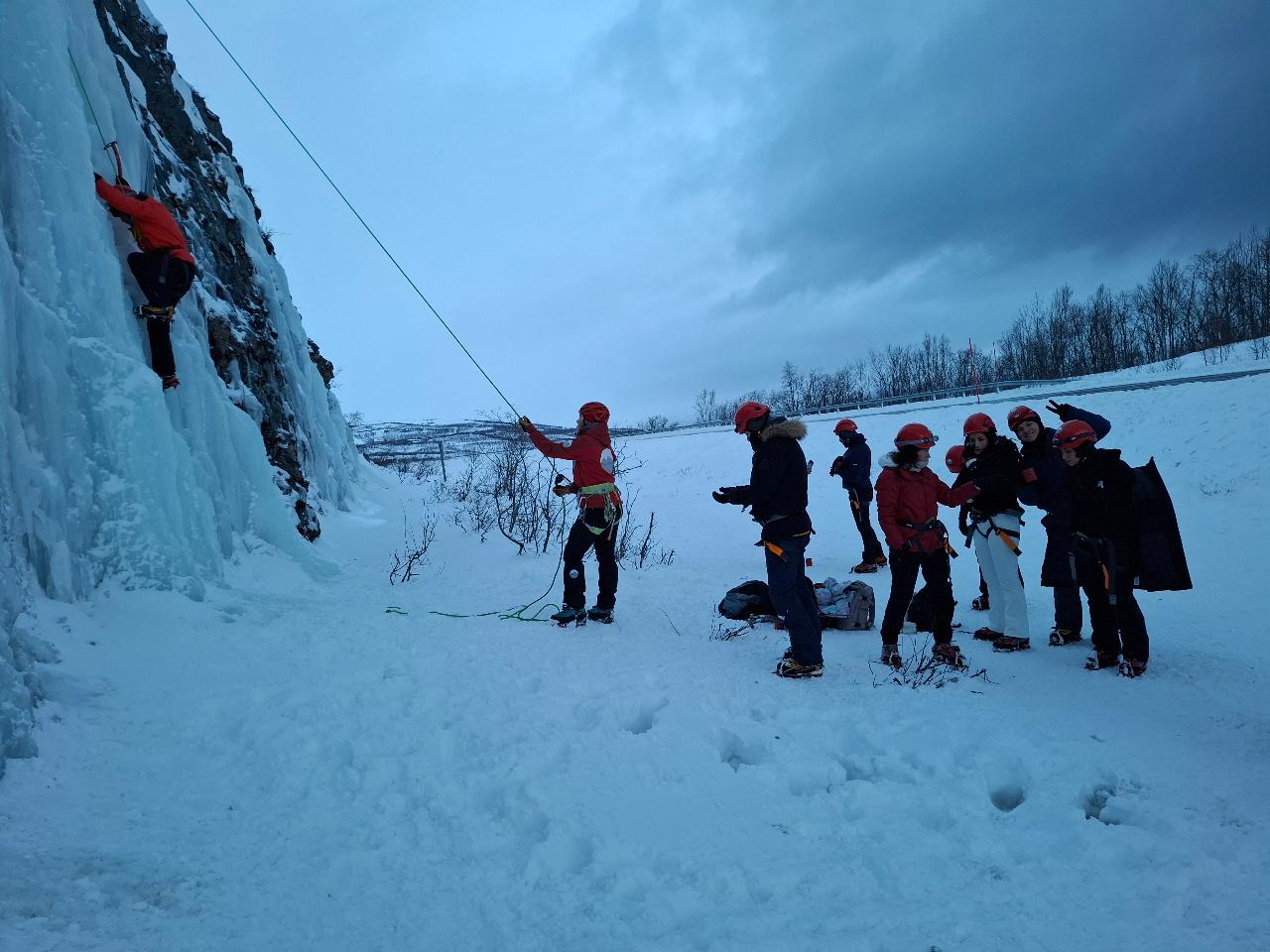 Ice Climbing in Abisko