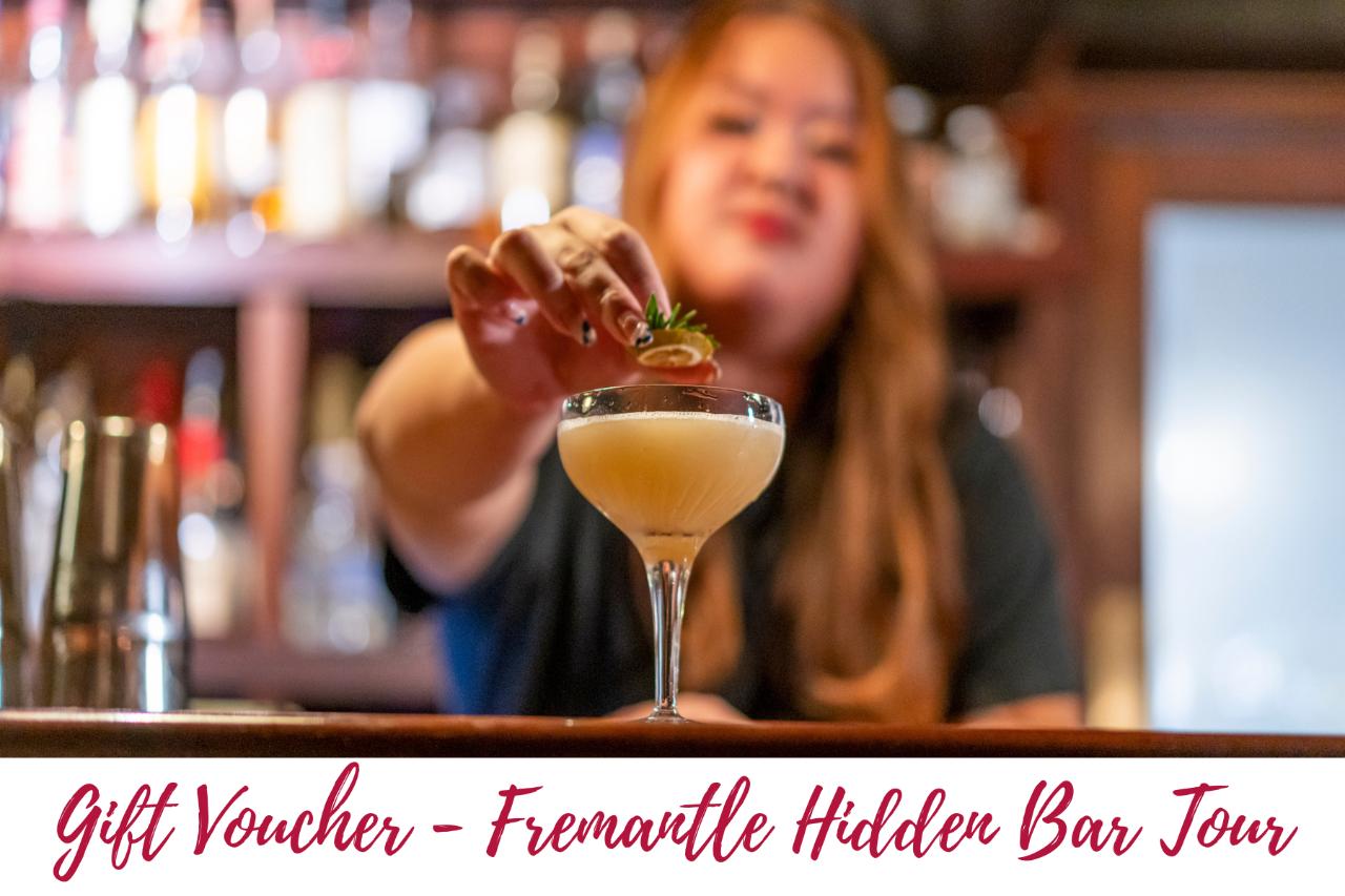 Gift Voucher - Fremantle Hidden Bar Walking Tour (Walk)