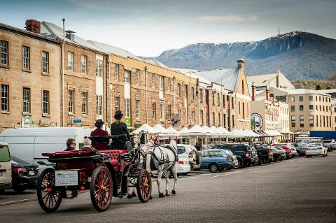 Salamanca Horse Carriage Ride Tasmania Australia