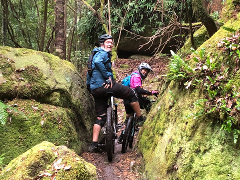 GIFT VOUCHER: Bike Hire + Mt Wellington Summit Descent & North South Track, Self-Guided.. Skill Level - Intermediate. (For 2 Riders)