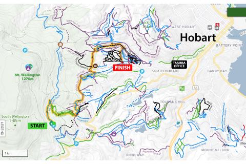 Bike Hire + Shuttle + Ride: Mt Wellington The Springs To Cascade Brewery | 11+ km | Self-Guided | Skill Level: Intermediate Tasmania Australia