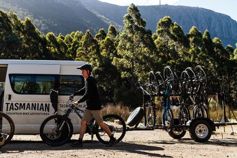 Bike Hire + Shuttle + Ride: Mt Wellington The Springs To Cascade Brewery | 11+ km | Self-Guided | Skill Level: Intermediate Tasmania Australia