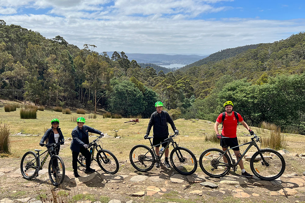 Bike Hire + Shuttle + Ride: Pipeline Track - Mt. Wellington's Easiest Adventure Ride | Up To 40km | Self-Guided | Skill Level: Easy