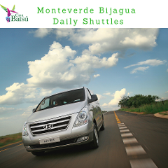 Shuttle from  Monteverde to Bijagua 8:00 am