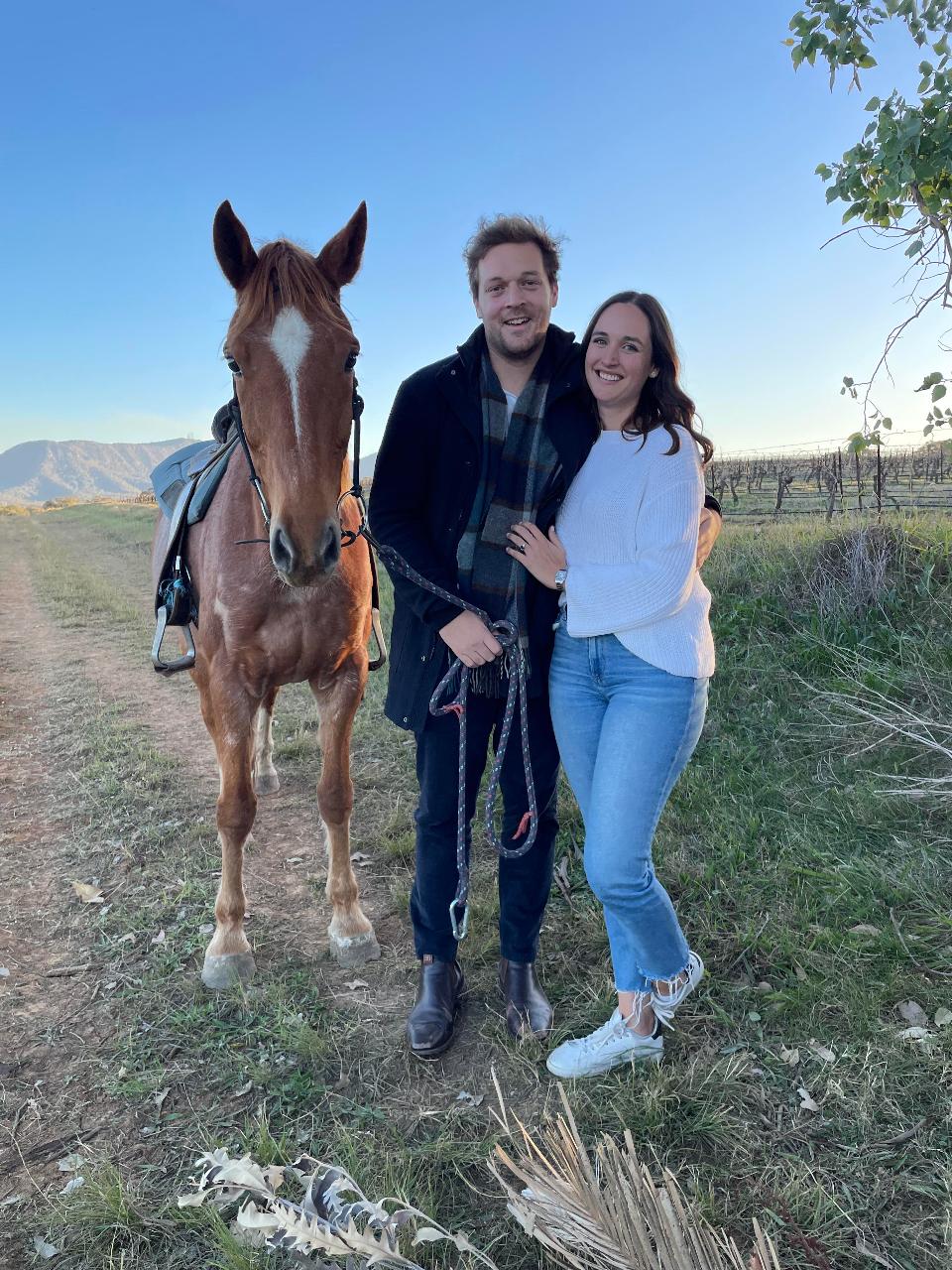 Couples Private Vineyard Horse Ride and Picnic 