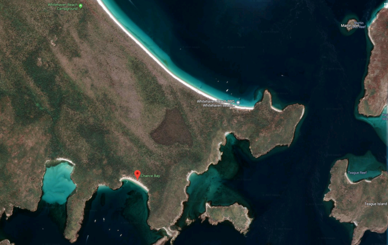 Sandy Bay, South Molle Island to Chance Bay, Whitsunday Island