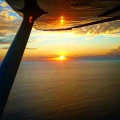 Francois Peron & Dirk Hartog Sunset Flight from Shark Bay 
