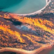 Big Lagoon & Salt Ponds Aerial Tour from Shark Bay 