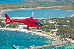 HELI/ FERRY PACKAGE from $550pp. Private flight departs from Hillarys Boat Harbour. Click return box to book  return ferry on the day of your choice. Min 2 pax.