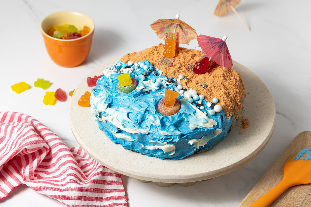 Kids Cake Decorating Class - Teddys Beach Day 