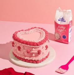 Valentine's Vintage Heart Cake *PICK UP ONLY*