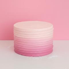 Valentine's Vanilla Ombre Cake *PICK UP ONLY*