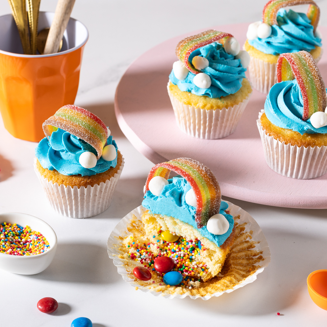 Kids Baking Class - Rainbow Pinata Cupcakes 