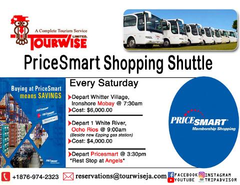 Pricesmart shuttle from Ocho Rios
