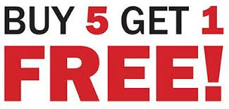 Buy 5 Get 1 Free