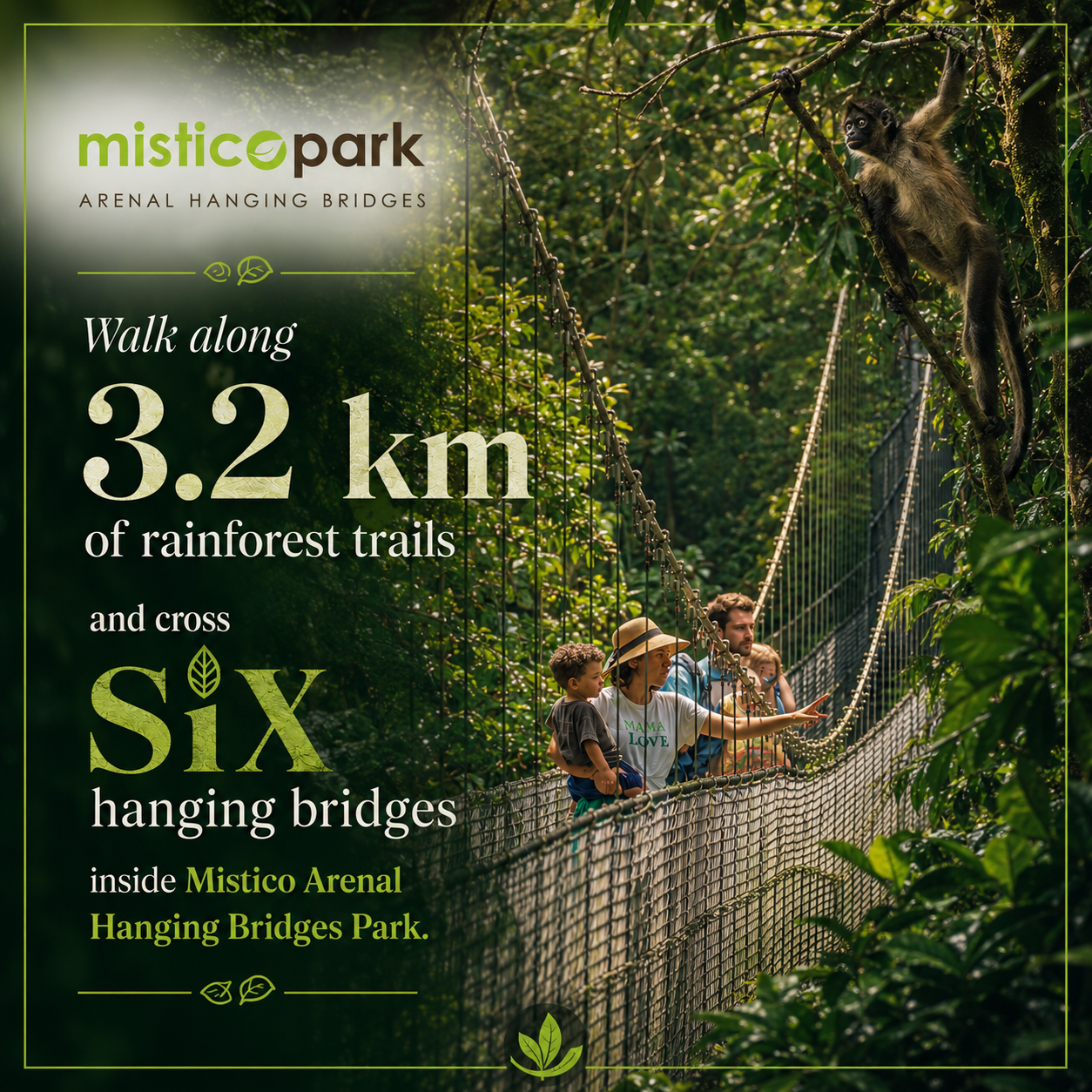 MISTICO HANGING BRIDGES WALK / LA FORTUNA - ARENAL