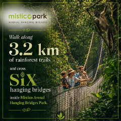 MISTICO HANGING BRIDGES  WALK / LA FORTUNA - ARENAL