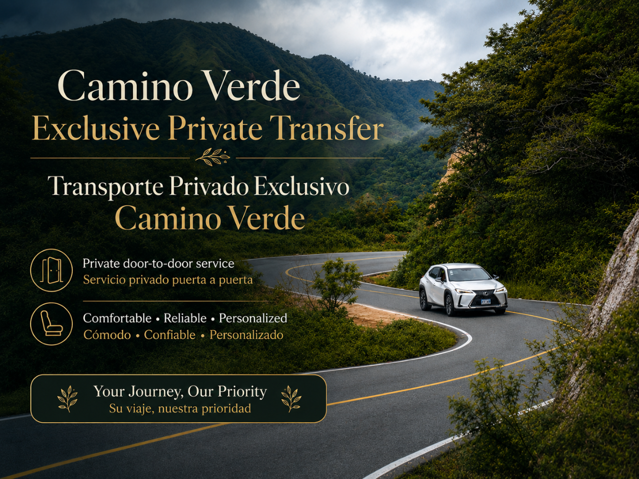 Camino Verde Exclusive Private Transfer out of Monteverde