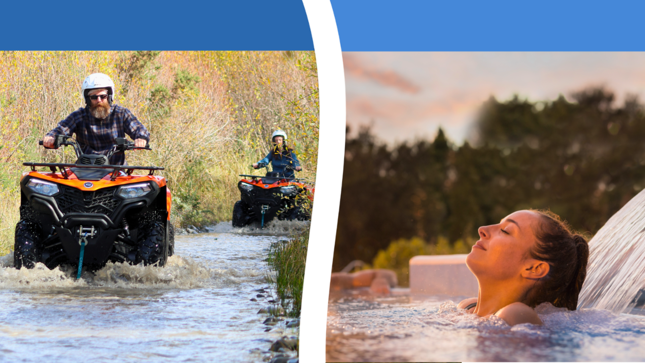 Hanmer Springs Quad Bikes - Single Seat Thermal Pools Pass