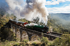 Blue Mountains Zig Zag Tour with Steam Train Ride, Scenic World, Three Sisters & Ferry Harbor Cruise