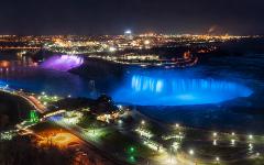 Winter Night Lights Niagara Falls Helicopter Tour
