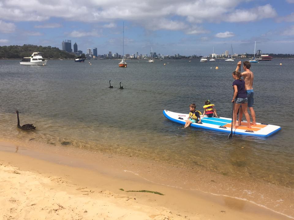 Swan River (Perth CBD) SUPER SUP Hire - GROUP BOOKING (4-8 person capacity)