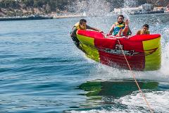 Fun Boat na região da Arrábida com transfer