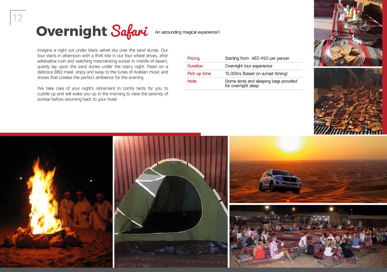 Overnight Desert Safari Program 