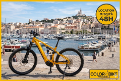 Location de VTT électrique à Marseille + GUIDE VIRTUEL  /  E-MTB rental in Marseille + virtual guide