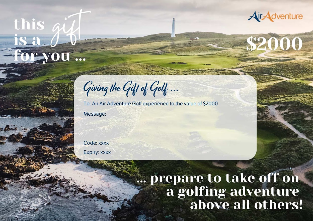 Air Adventure Golf experience voucher $2000 - (GOLF)